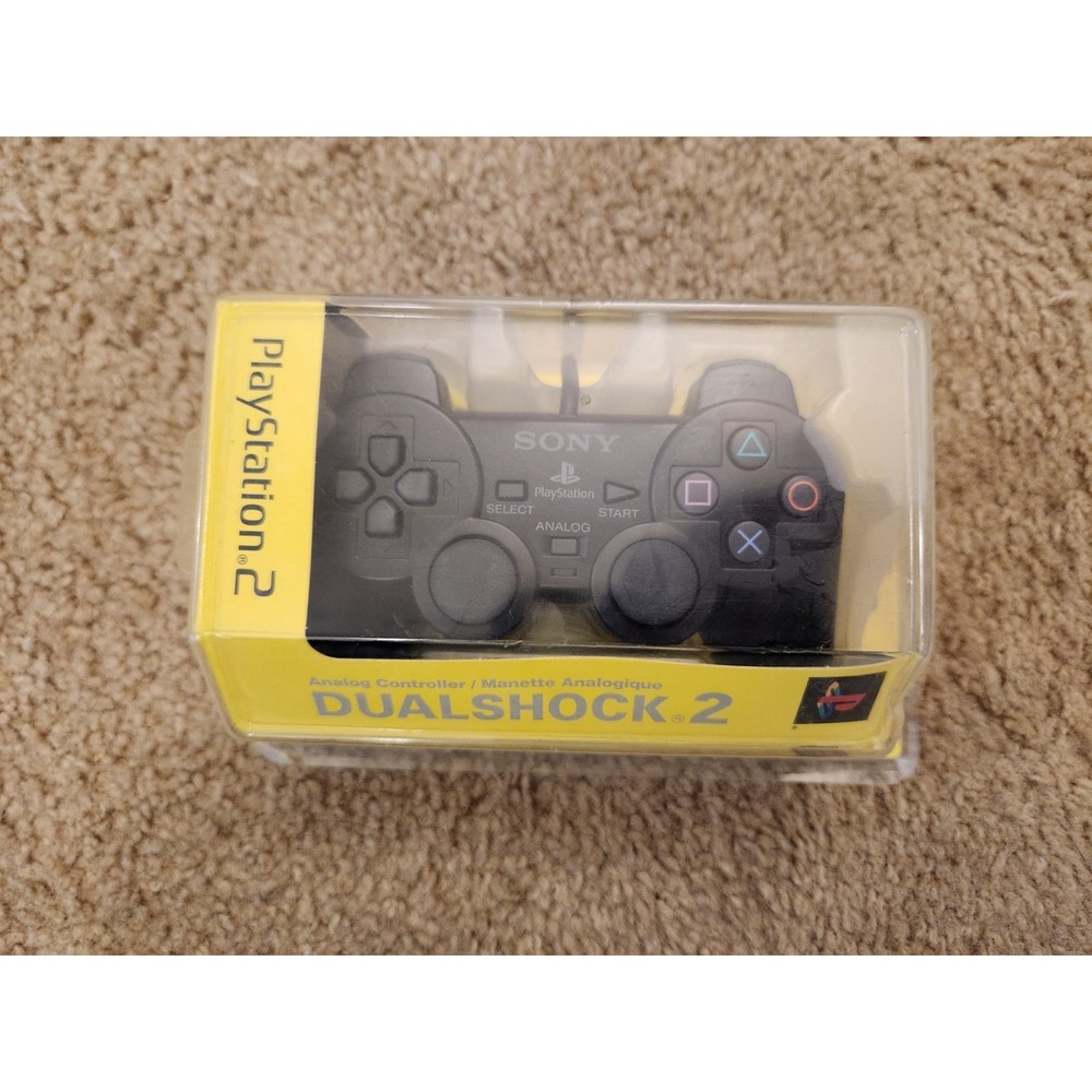 Sony PlayStation 2 DualShock 2 Analog Controller Black New